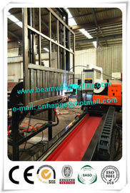 Automatic H Beam Welding Line , Corrugated Web Beam Welding Machine